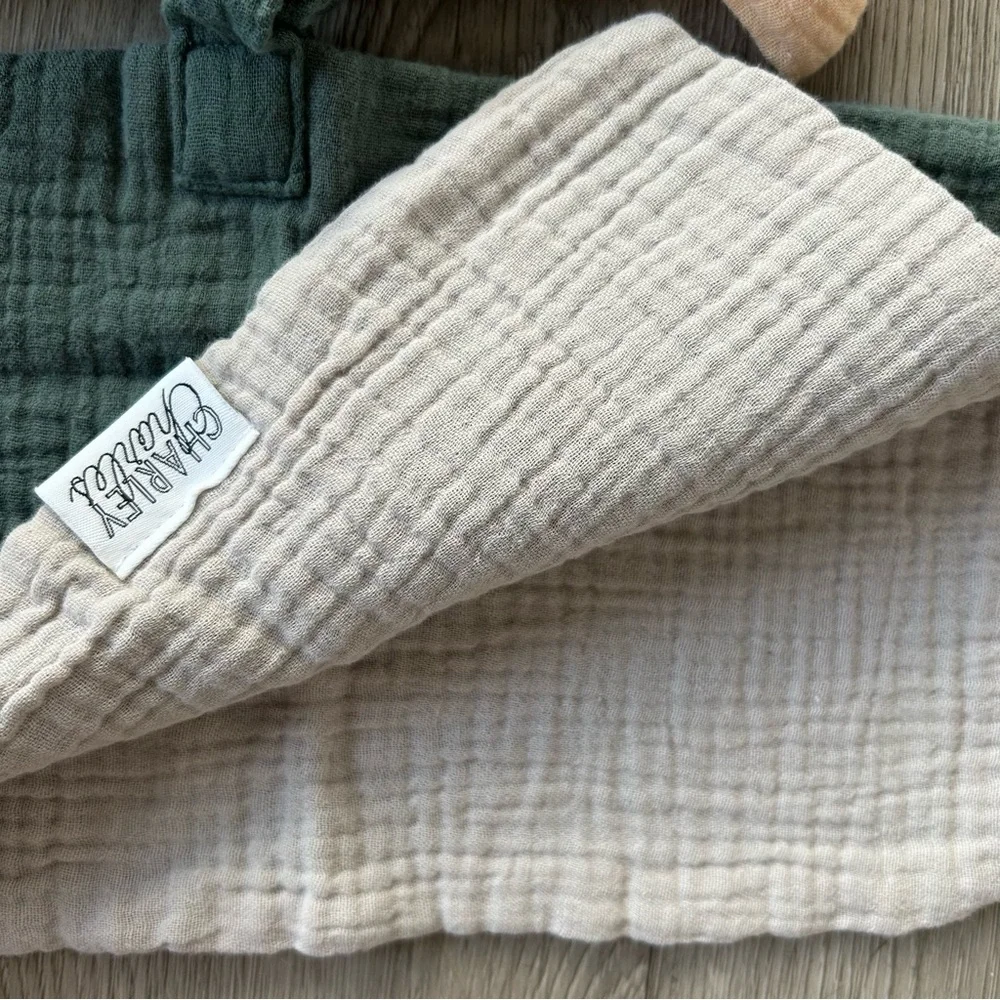 6 Charley Charles Gauze Pacifier Holder Blanket - 12 X 12